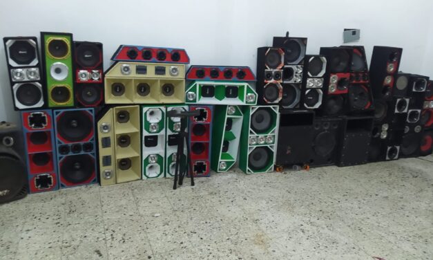 PN Realiza Operativo e Incauta Varias Bocinas