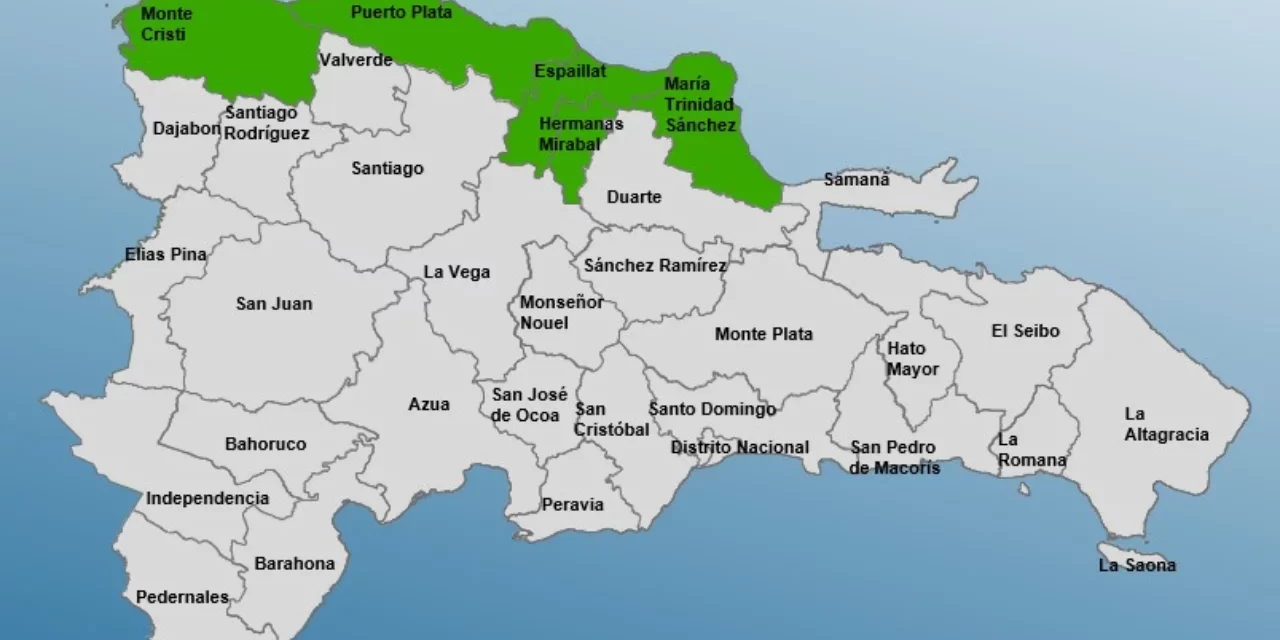 COE emite alerta verde para cinco provincias por lluvias