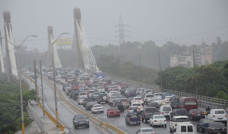 Llueve fuerte este martes en SD y otras zonas de Rep. Dominicana