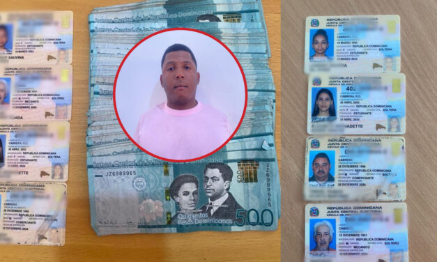 Apresan hombre comprando cédulas en el municipio Cabrera, María Trinidad Sánchez