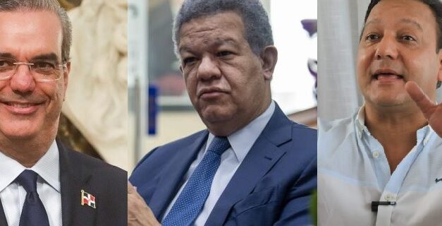 L. Abinader 50%, Leonel 36.6% y Abel 10.8, según nueva encuesta