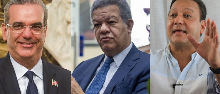 L. Abinader 50%, Leonel 36.6% y Abel 10.8, según nueva encuesta