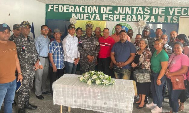 Coronel Matías Frías Candelario se reunió éste domingo con la Federación de Juntas de Vecinos