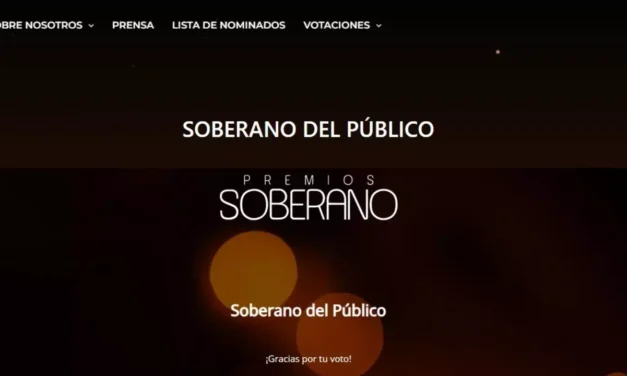 Ya puedes votar por tu favorito en la página de Premios Soberano