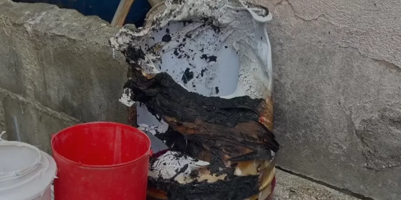 Incendio deja 6 personas con quemaduras en Santiago