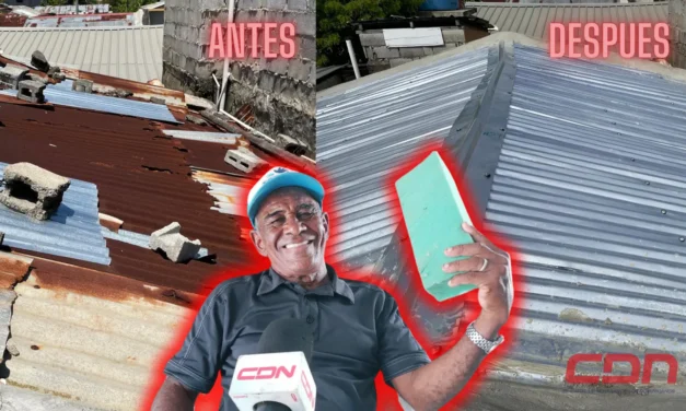 Ayuntamiento de Nagua cumple el sueño de hombre de 76 años que pedía ayuda para cobijar su casa