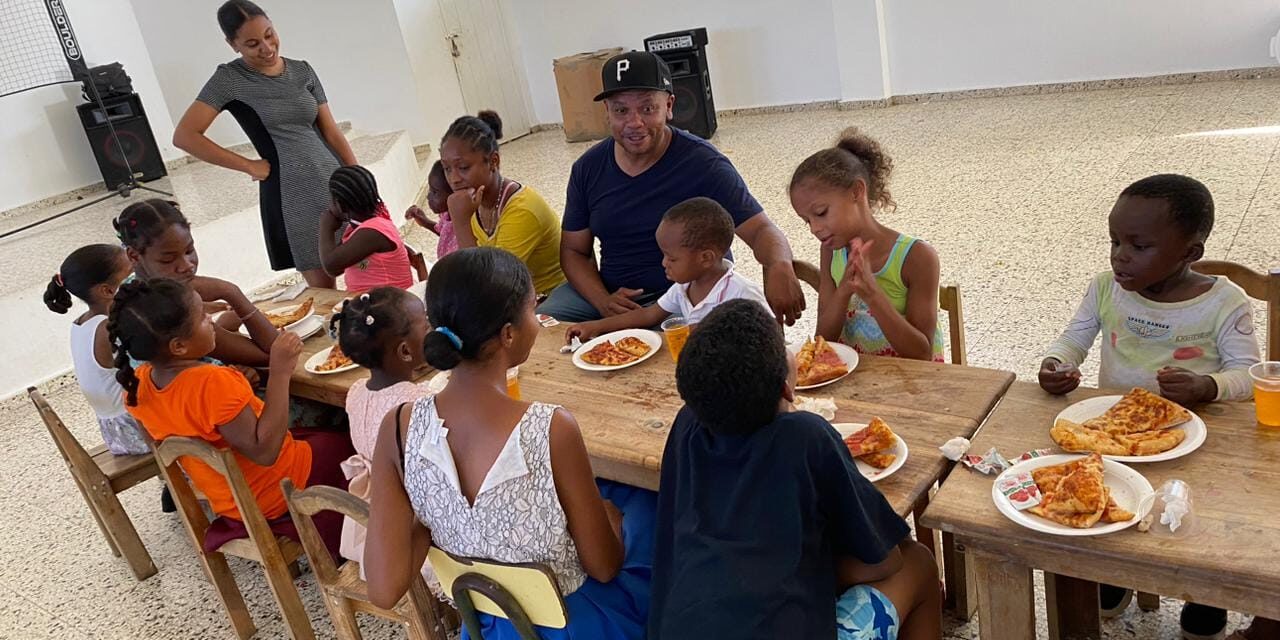 Tarde divertida con los niños del Centro Especial de la Niñez en Nagua.