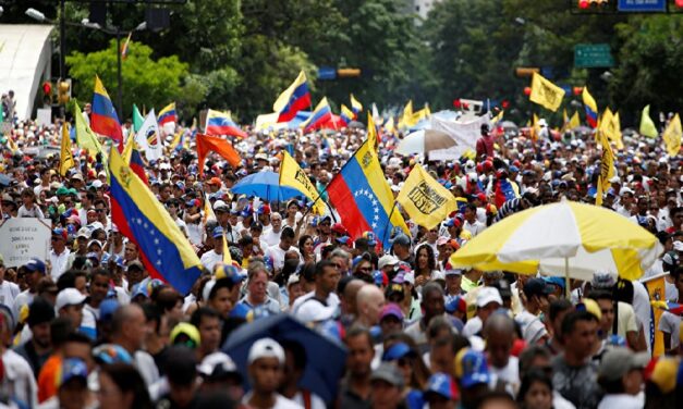 Machado lideró las protestas de oposición Venezuela este sábado