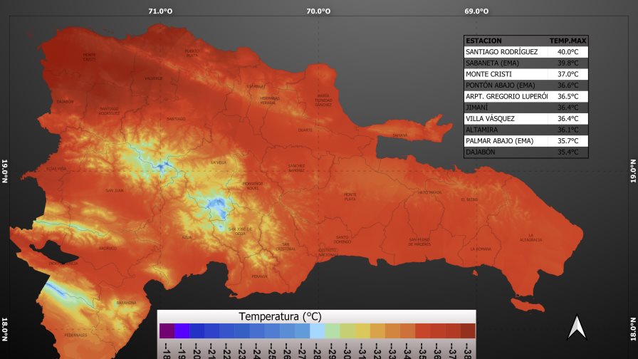 Seguirá el calor con temperaturas de hasta 40 °C en República Dominicana