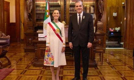 Abinader y presidenta de México conversan sobre fortalecimiento de relaciones entre ambos países