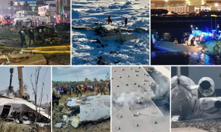 Tragedia en el aire: 2025 ya registra 13 accidentes y 107 muertos