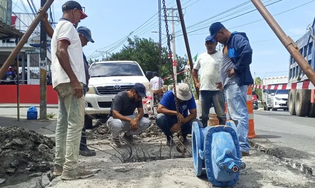 INAPA reemplaza 37 tubos colapsados y mejorar presión del agua en sectores de Nagua