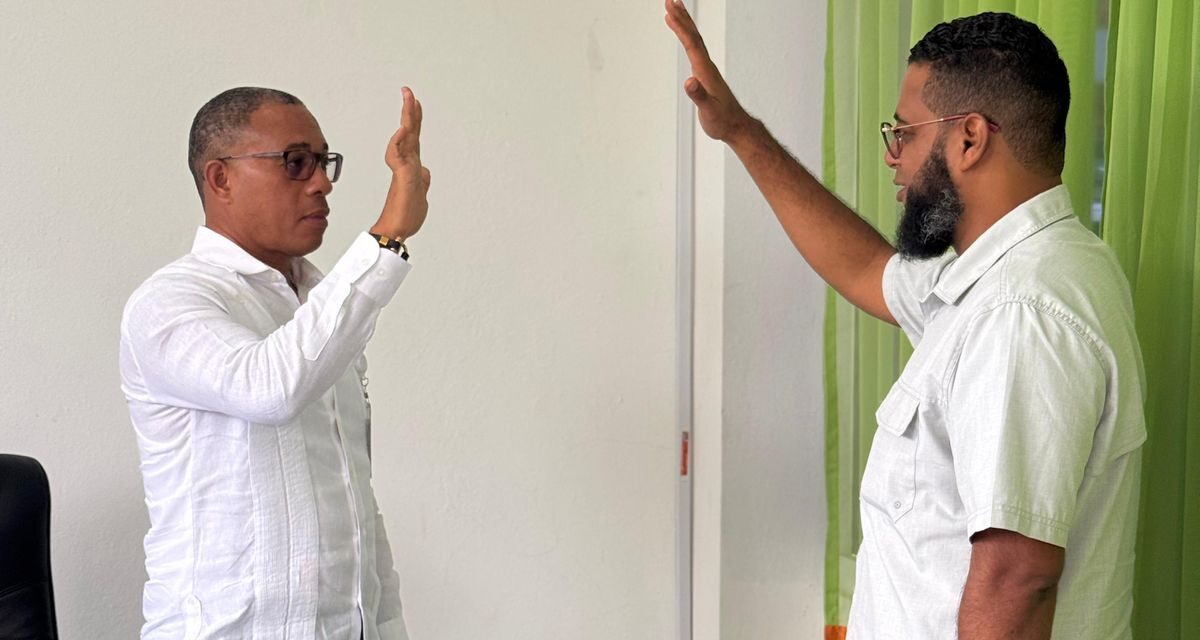 Juramentación del Nuevo Encargado Provincial de Medio Ambiente en María Trinidad Sánchez.