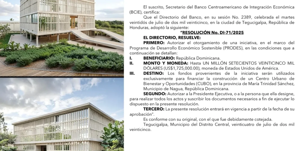 Alcalde Junior Peralta agradece aprobación del primer CUBO del país con sede en Nagua