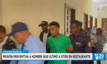 Prisión preventiva a hombre que ultimó a otro en restaurante