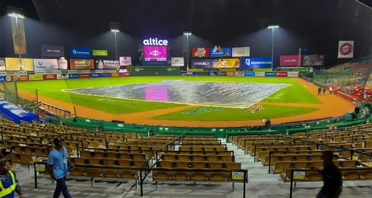 LIDOM pospone los dos partidos reasignados para hoy jueves por efectos de tormenta Melissa