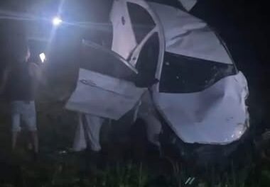 Accidente de tránsito ocurridos en el tramo carretero Nagua–Cabrera, específicamente en la comunidad Las Cuarentas