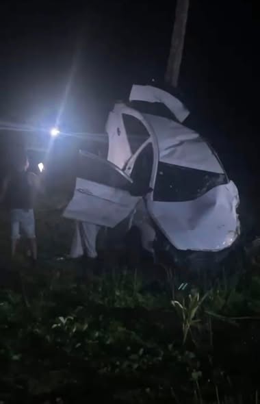 Accidente de tránsito ocurridos en el tramo carretero Nagua–Cabrera, específicamente en la comunidad Las Cuarentas