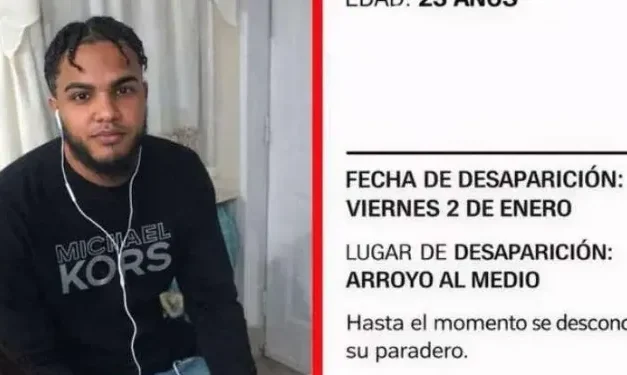 Reportan desaparecido a joven de 23 años en la comunidad de Arroyo al Medio, Nagua