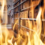 Incendio en almacén de Banreservas deja daños materiales