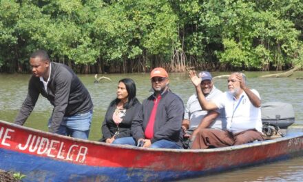 Gobernadora María López Polanco encabeza recorrido por los ríos Boba, Baquí y Arroyo al Medio junto a autoridades del INDRHI y MOPC
