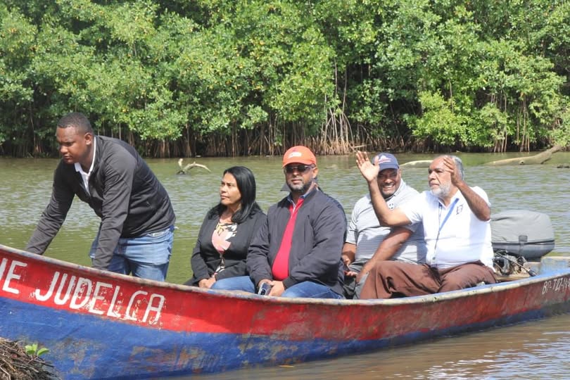 Gobernadora María López Polanco encabeza recorrido por los ríos Boba, Baquí y Arroyo al Medio junto a autoridades del INDRHI y MOPC