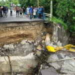 Onesvie evalúa daños tras colapso del puente de Camú en Puerto Plata