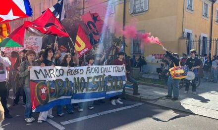 Marchan en Italia contra visita Marco Rubio y en apoyo a Cuba