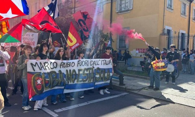 Marchan en Italia contra visita Marco Rubio y en apoyo a Cuba