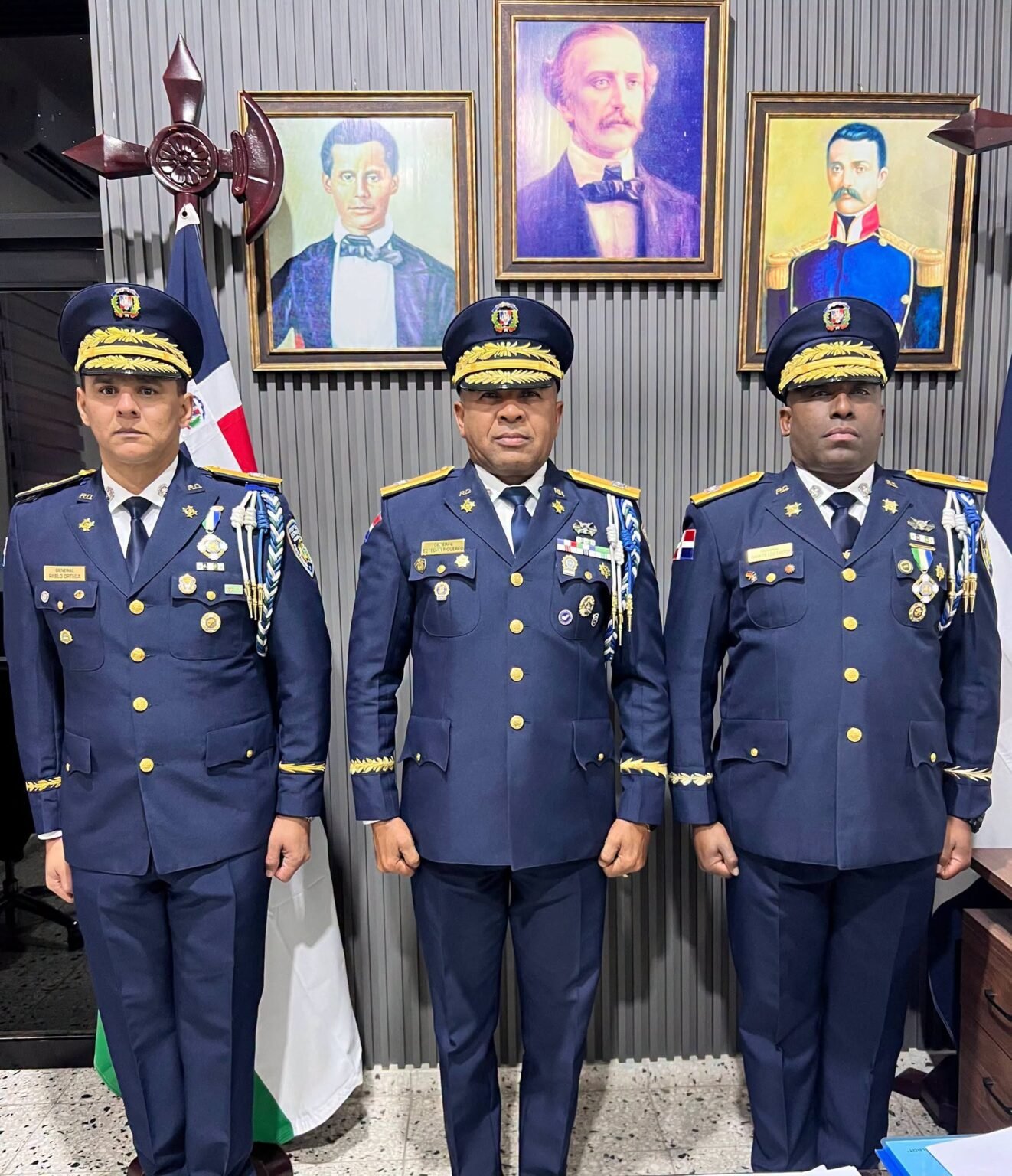 General Frank de los Santos Encarnación asume la Dirección Regional de la Policía Nacional en María Trinidad Sánchez