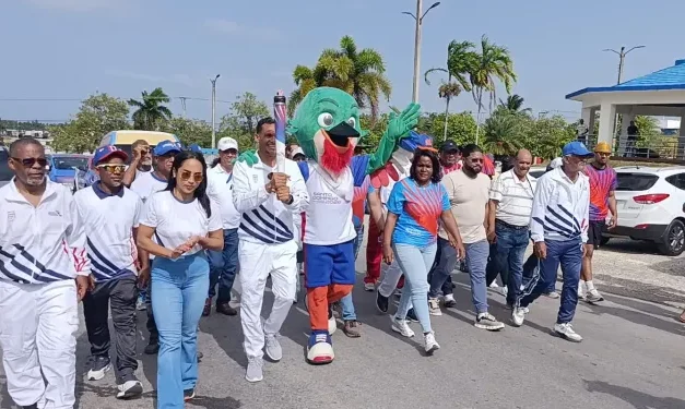 Nagua revive la emoción de los Juegos Centroamericanos y del Caribe 2026 con recorrido de la Antorcha