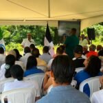 Primer picazo para la construcción de la Plaza Pública de Intercambio Comercial