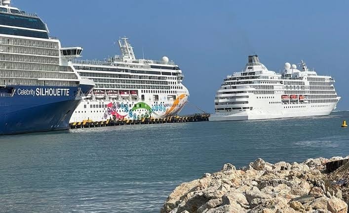 Puerto Plata recibió este martes 4 cruceros con 16,700 pasajeros